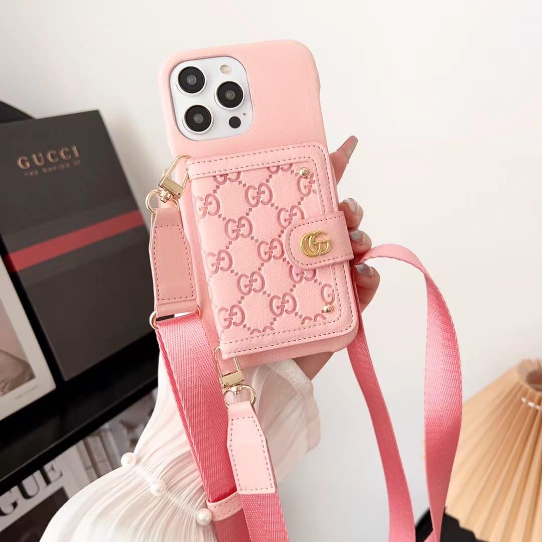 LV Phone Case With a Strap Card On Back
