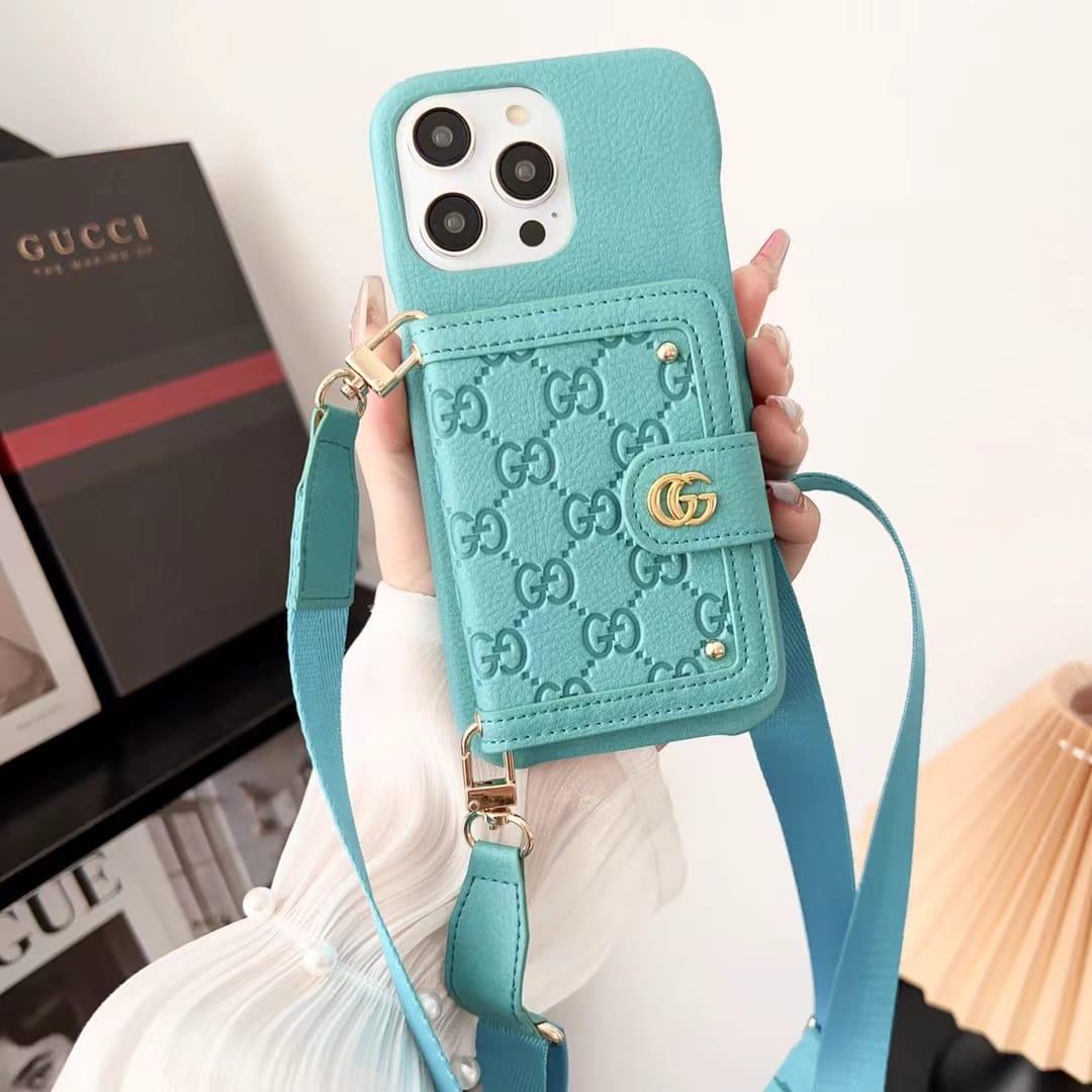 LV Phone Case With a Strap Card On Back