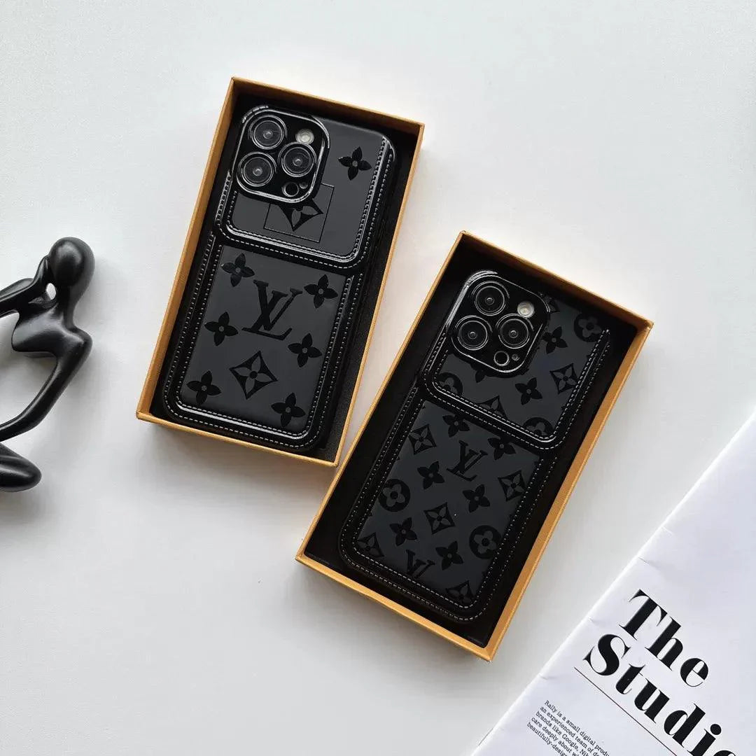 Black Phone Case Iphone 15 Pro Max +(ALL VERSIONS)