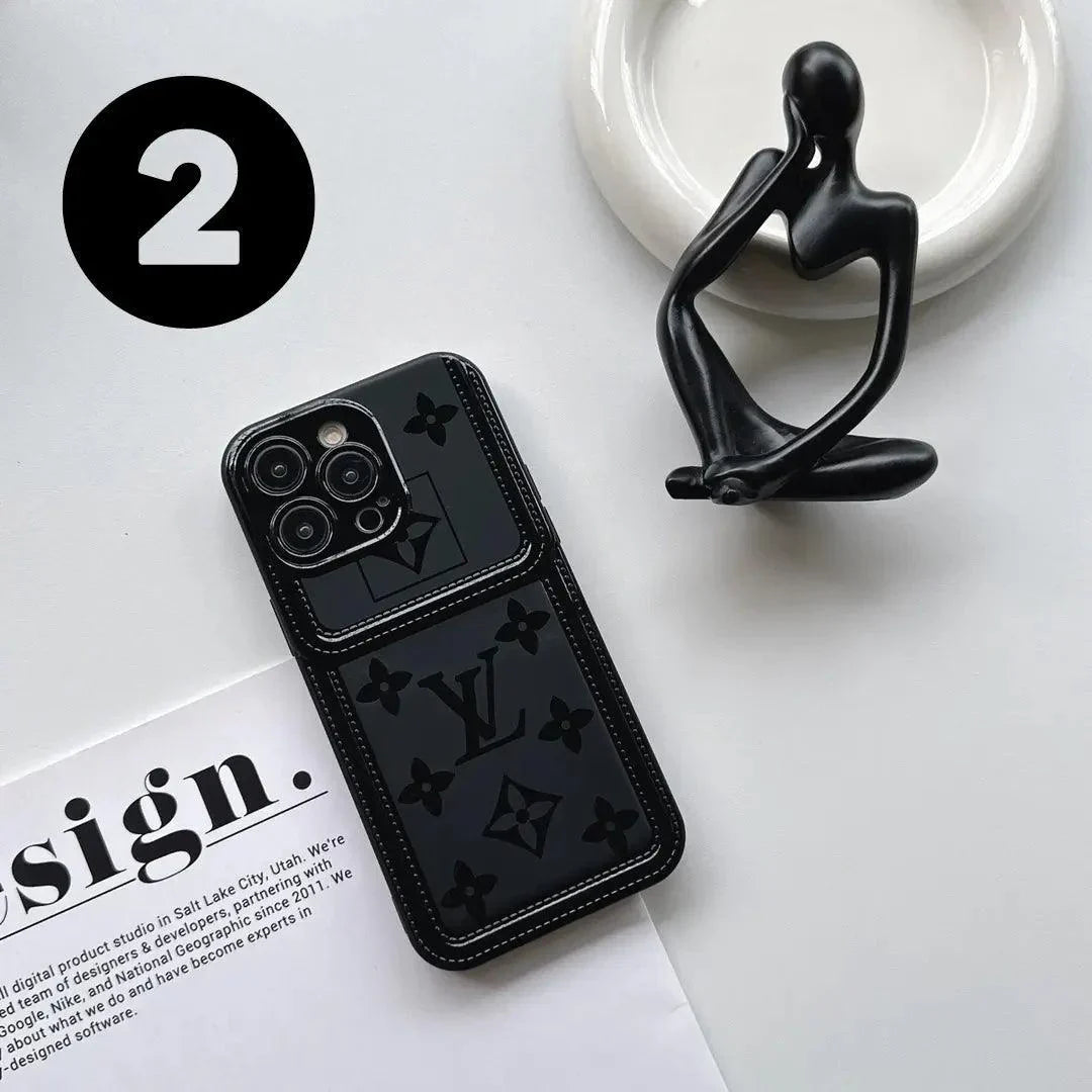 Black Phone Case Iphone 15 Pro Max +(ALL VERSIONS)